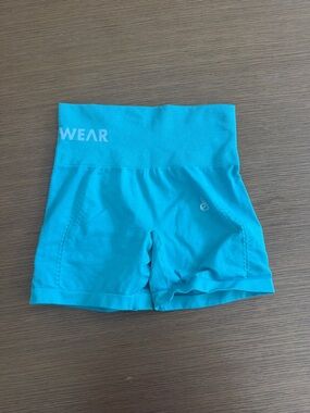 Ryderwear Turquoise High-Rise Athletic Shorts
